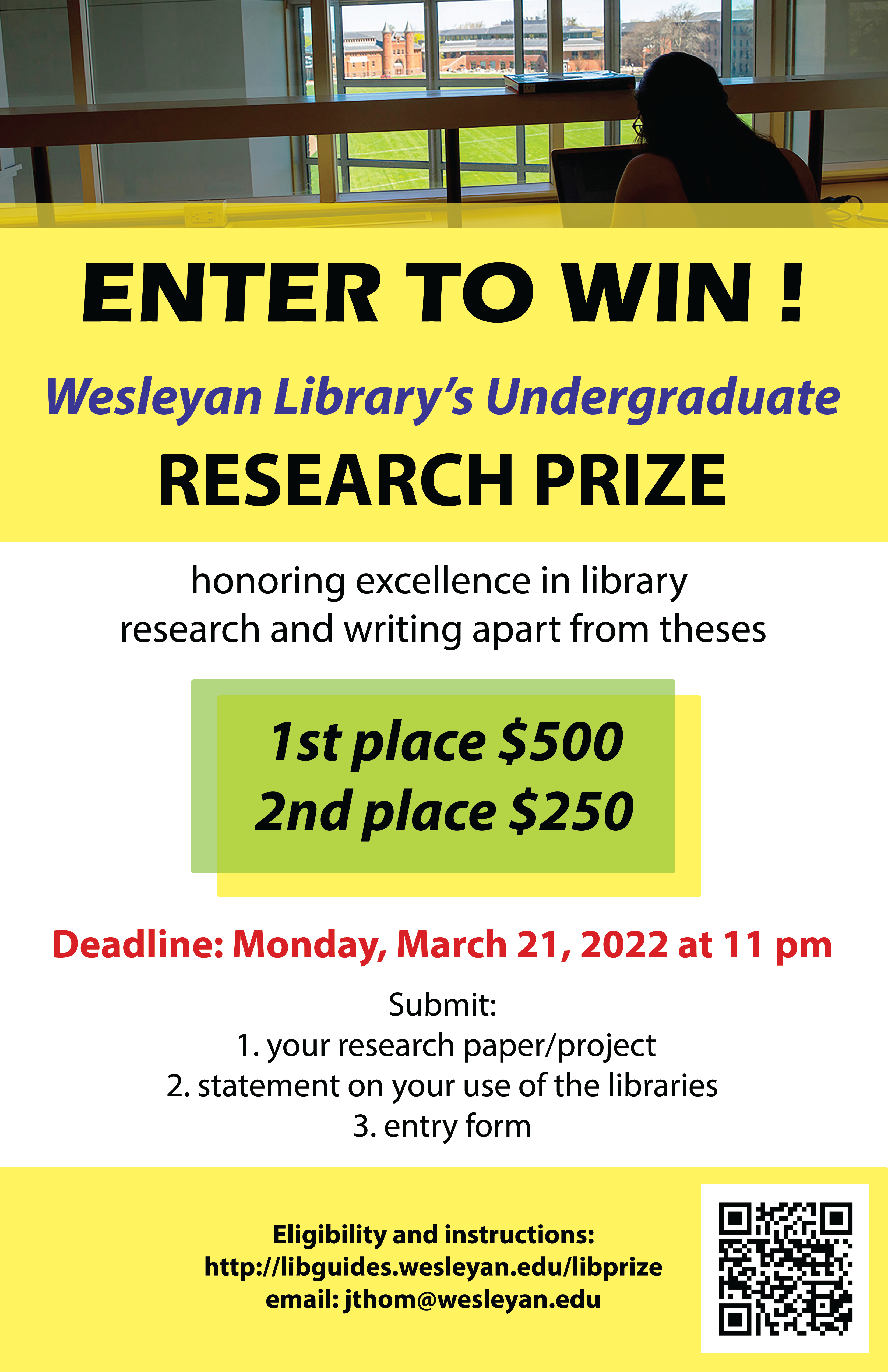 Library Prize poster